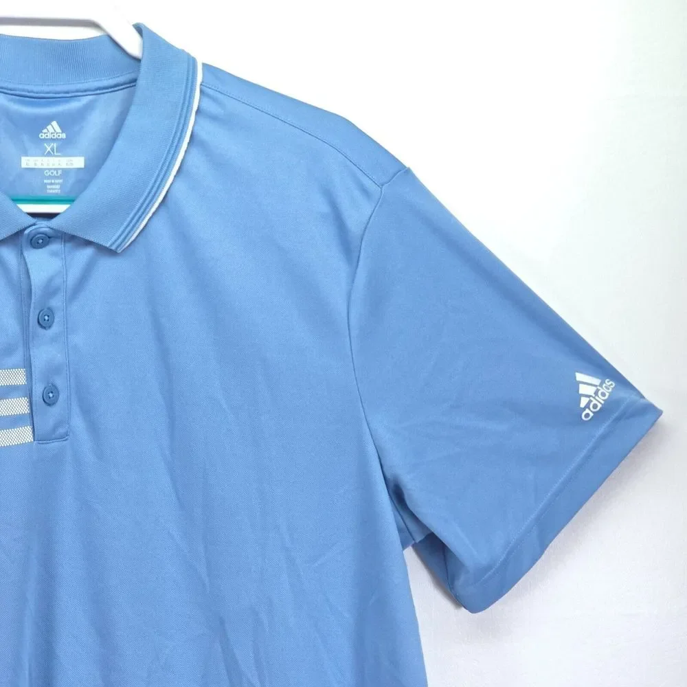 ADIDAS 3-Stripes Chest Golf Polo Men XL A324 Activewear Athleisure Normcore Gorp - Picture 9 of 15